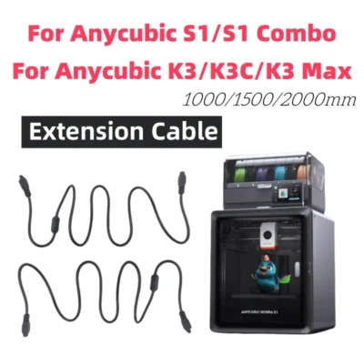 ACE Pro Cable Extension for Anycubic Kobra 3 Extension Cable ACE 4-Pin Extension Cable for Kobra3 Combo/Max/S1Cobom 3D Printer