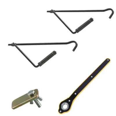 Chave de catraca para carro, alça de catraca para motocicletas, ferramenta manual para roda de pneu, economia de trabalho, chave inglesa para reparo de pneus, braço oscilante