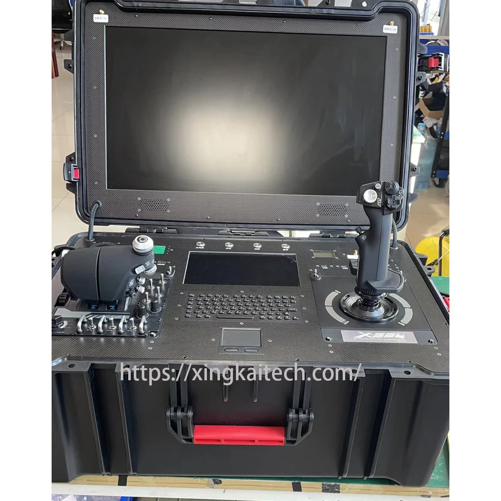 Professional Drone Ground Station with HD Monitor Long Range Remote Controller Real-Time FPV Video Transmission for RC Aircraft - Image 4