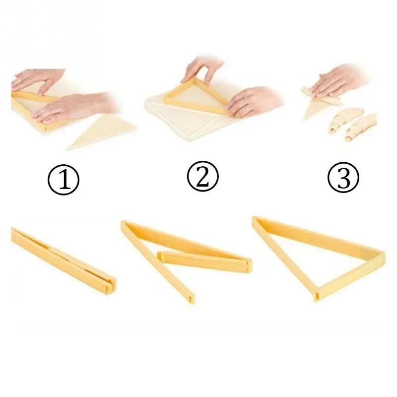 Molde para Croissant, Cortador de Pão, Ferramenta para Fazer Croissant, Utensílio de Cozinha para Confeitaria - Image 4