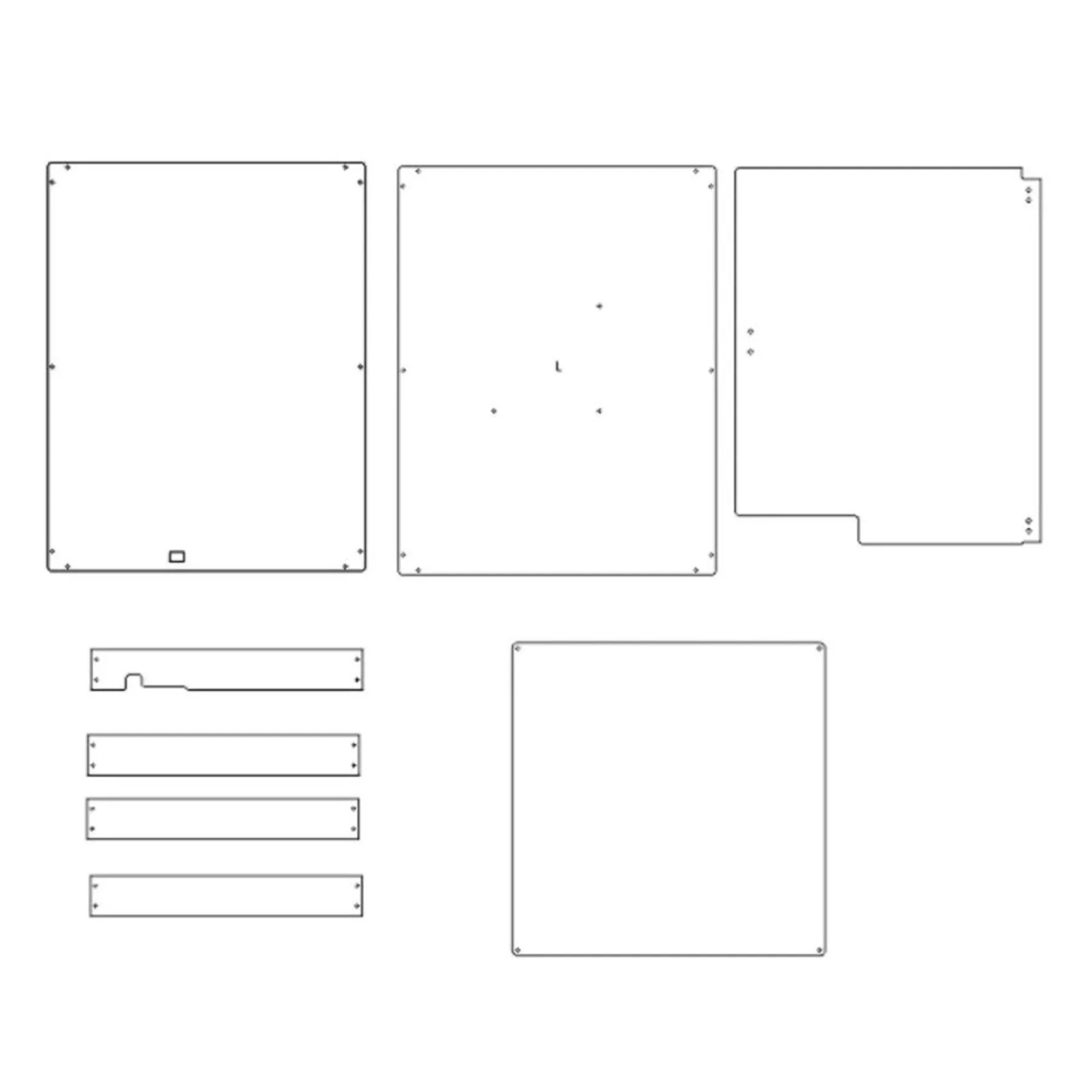 Kit de gabinete de impressora 3D Creality K1 SE/K1C - Painéis PC transparentes de 3 mm Capa protetora de fácil instalação da Blurolls - Image 3