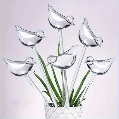 5 pacotes de globos de rega automática em forma de pássaro perfeito para rega automática de flores e ferramentas de jardim doméstico dispositivo de infiltração de água por gotejamento