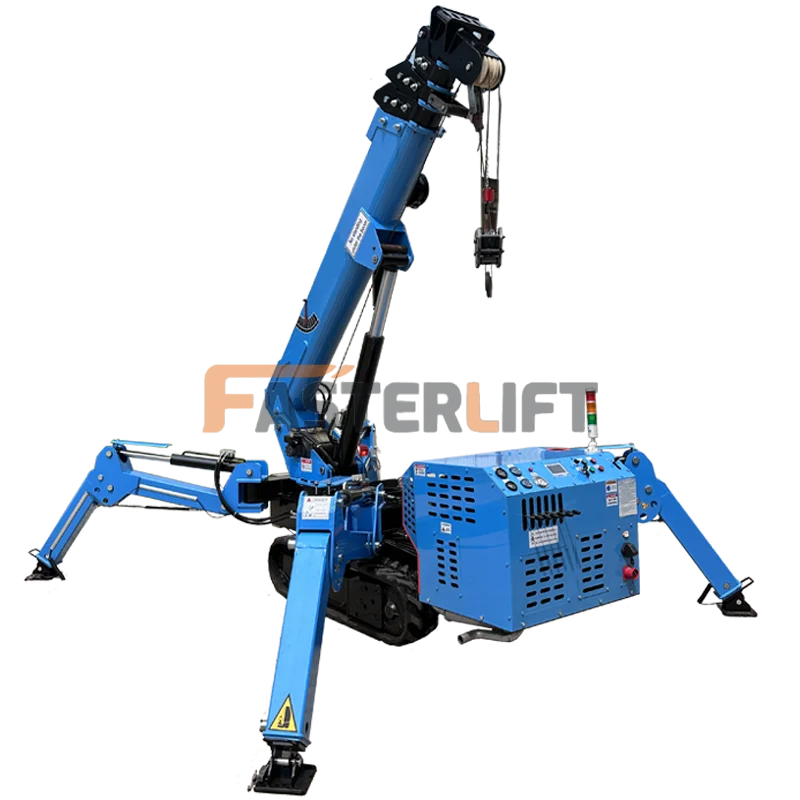 CE Mini Spider Crawler Crane Elevator Hoist Glass Curtain Wall Lift Telescopic 8T Small Spider Crane - Image 6