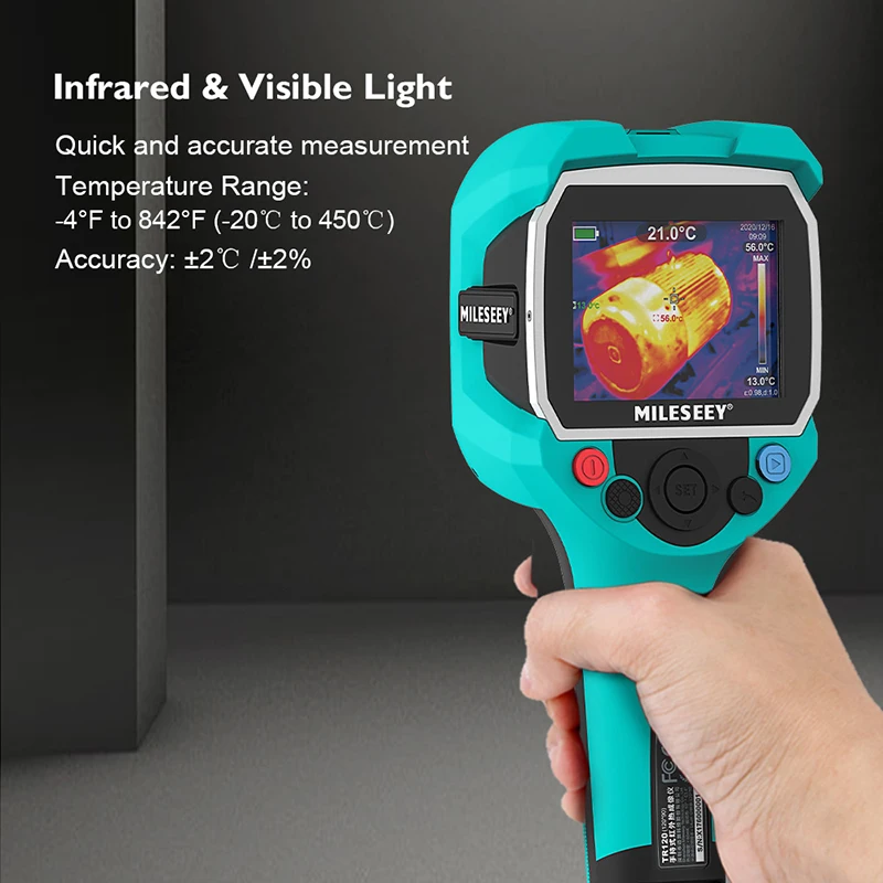 Mileseey TR120 Infrared Thermal Imager 3.5" Display High Precision for Plumbing Heating Detection - Image 3