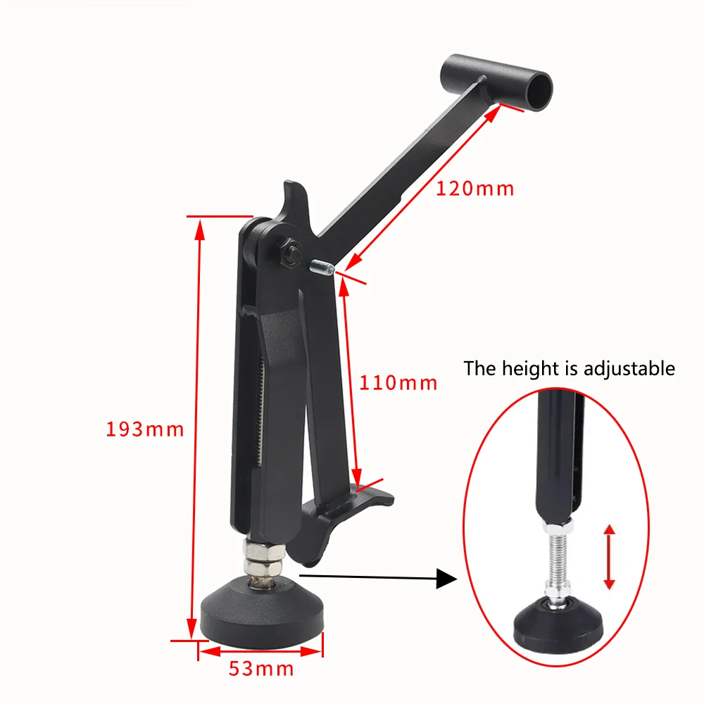 Suporte de roda para economia de trabalho de motocicleta, suporte universal para elevação de roda, suporte lateral, braço oscilante, estrutura de elevação para a maioria das motocicletas - Image 3
