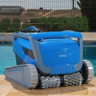 Robô de Limpeza de Fundo de Piscina Dolphin M550 Totalmente Automático, Aspirador Subaquático ABS para Limpeza de Piscinas