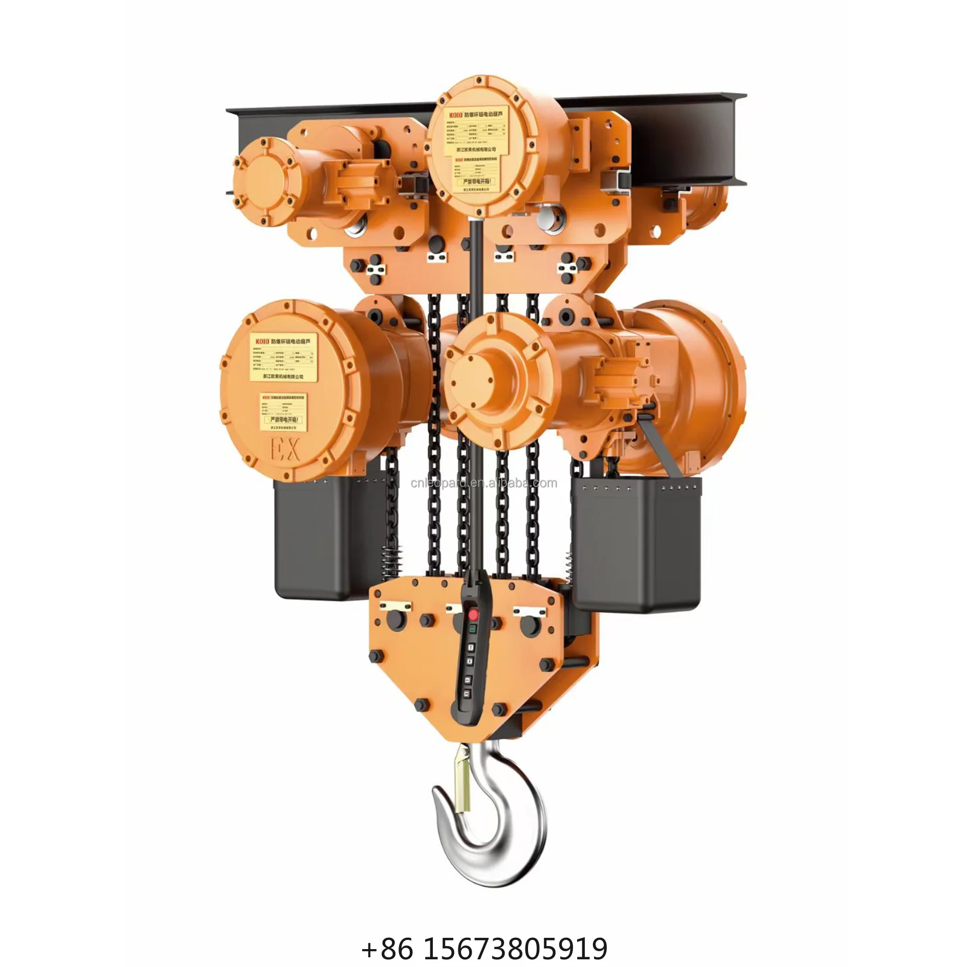 Guincho Elétrico de Corrente em Promoção: 1-5 Toneladas - Guincho de Corrente Azul com Controle Remoto Sem Fio, Baixa Altura de Elevação, Certificado CE, Ideal para Uso em Hotéis e Varejo