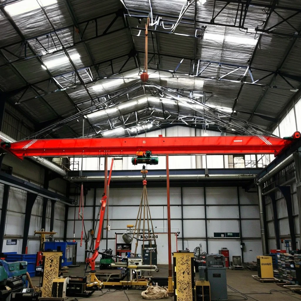Steel Wire Rope Hoist Single Girder Bridge Crane with Gearbox and Motor 6T Capacity 8.5m Span Remote Control Electric - Image 5