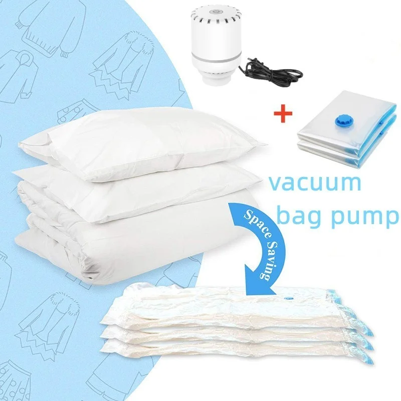 Bomba de Ar Elétrica Mini Seladora a Vácuo para Sacos de Compressão a Vácuo Economizadores de Espaço para Roupas e Caixas de Armazenamento de Alimentos - Image 5