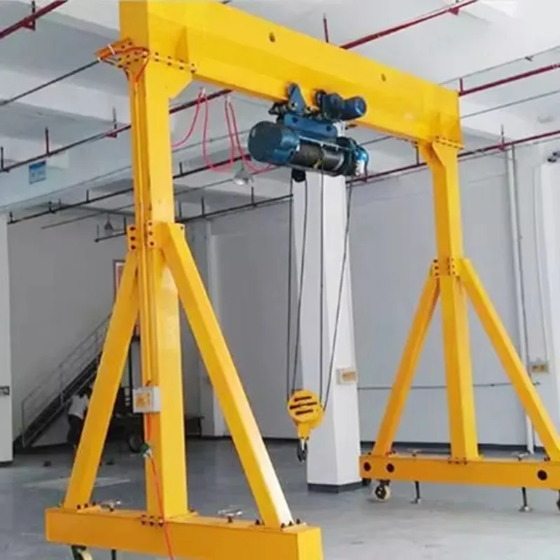 Best-selling remote control 5t trackless mobile gantry crane with ring chain hoist - Image 5