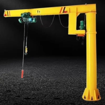 Grue de levage à bras robuste et flexible pour le levage de pièces sur site et le transport de marchandises sur courtes distances