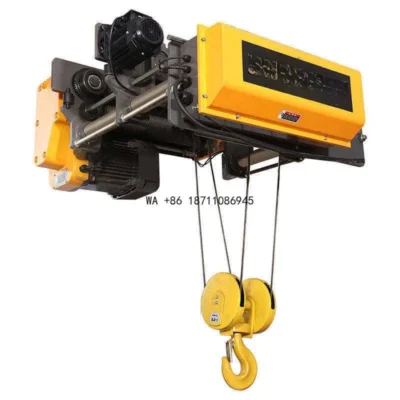 Guincho Elétrico de 5t 6m com Carrinho de Viga Transversal e Trilho EQ para Guincho