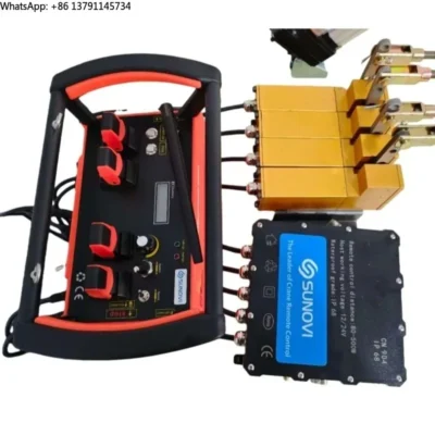 Kit de Controle Remoto Sem Fio para Guindaste com Controle Hidráulico, 4 Joysticks, DC 12V/24V, 16kg