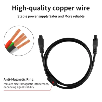 For Anycubic Kobra 3 Combo 4-Pin Data Cable ACE Pro Extension Cable 1M 2M with Magnetic Ring for Kobra 3/Max/S1/S1C 3D Printer.