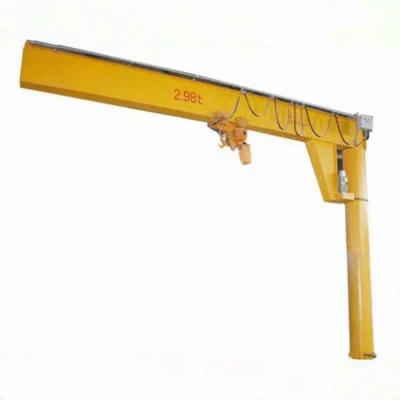 360 degree rotating electric jib crane with electric or chain hoist
