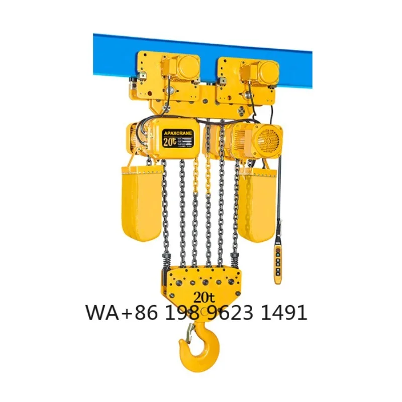 Guincho Elétrico de Cadeia de 2 Toneladas IP55 com Controle Remoto, Gancho de 12m de Comprimento, Guindaste Industrial para Construção de Hotéis - Image 3
