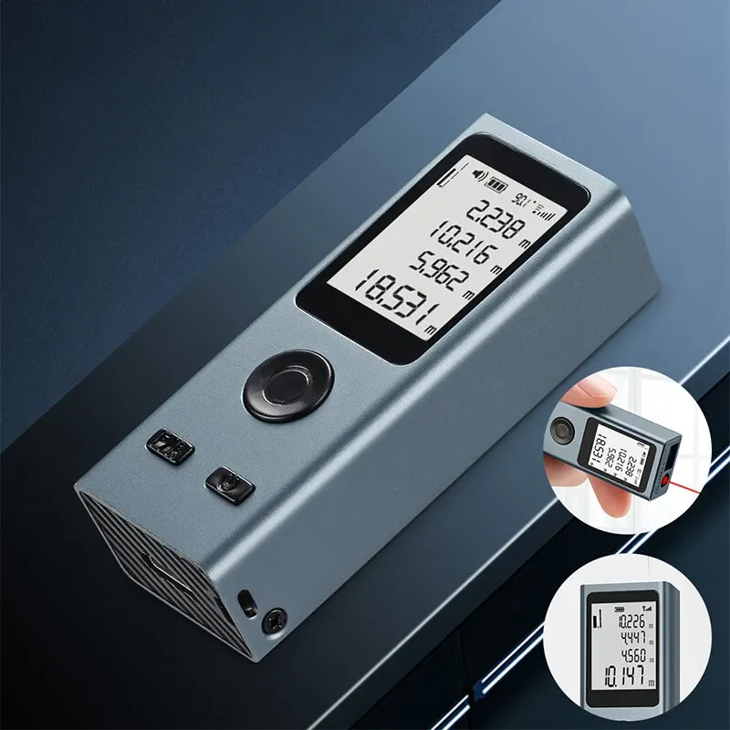 Mini telêmetro laser 30m medição de alta precisão distância a laser 24g usb recarregável medidor de distância portátil inteligente portátil