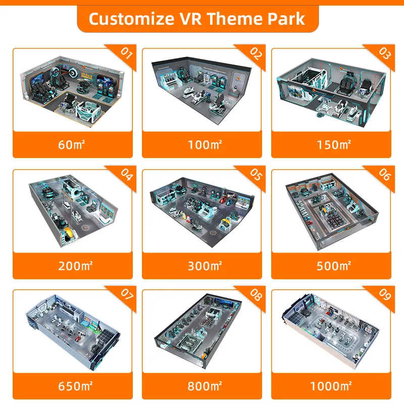 Parque Temático de Realidade Virtual, Montanha-Russa, Máquina VR Controlada por Robô, Simulador de Voo Airbus, Jogos de Salto VR, Jogo 9D VR - Image 5