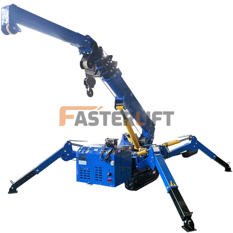 CE Mini Spider Crawler Crane Elevator Hoist Glass Curtain Wall Lift Telescopic 8T Small Spider Crane - Image 4