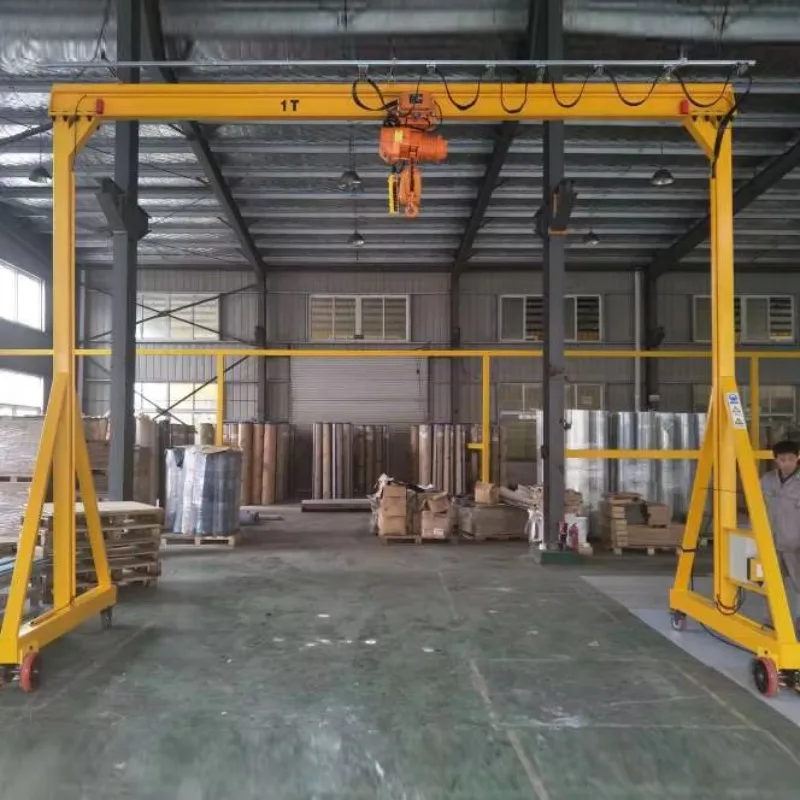 Best-selling remote control 5t trackless mobile gantry crane with ring chain hoist - Image 3