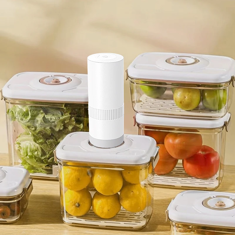 Seladora a vácuo portátil para cozinha, selagem a vácuo de alimentos, removedor de ar portátil para sacos sous vide, sacos de armazenamento de roupas, recipientes