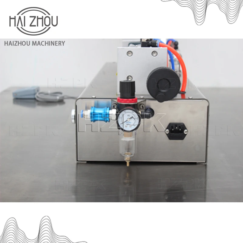 HAIZHOU Semi Automatic Single Head Paste Filling Machine Pneumatic 100-5000ml Cream Sauce Honey Cosmetic Filling Equipment G1WGD - Image 4