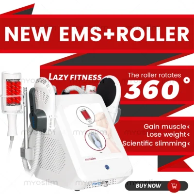 EMS+Roller 2 in 1 MYOslim Body Sculpting Machine Professional Muscle Building Fat Burning Device For Salon Home Use