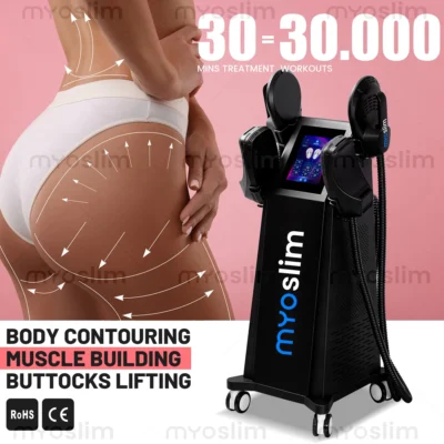MYOslim Electromagnetic Muscle Stimulator Professional Body Sculpting 6500W Weight Loss and Muscle Building Machine
