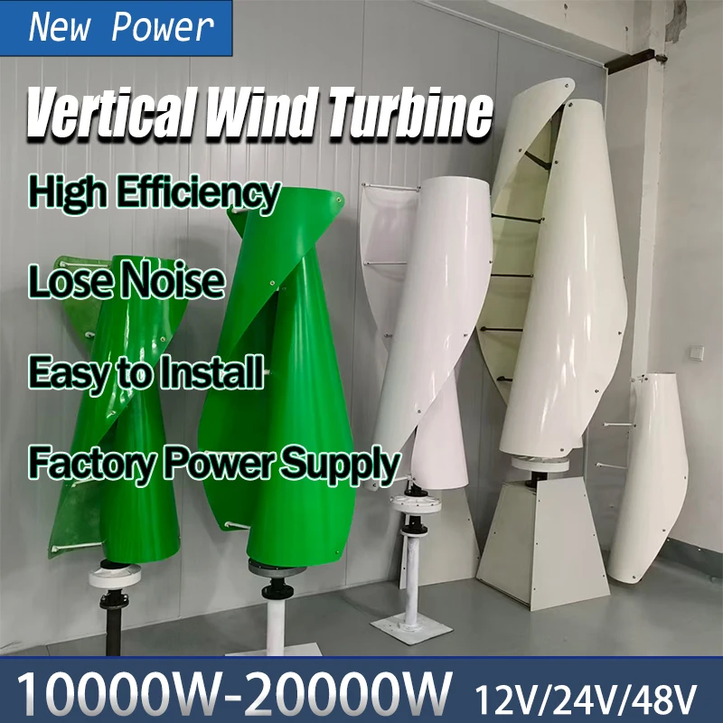Cheap Factory Price 15KW Wind Turbine Generator and 20KW Solar Panels Hybrid Power 10KW Free Energy System for Home Use