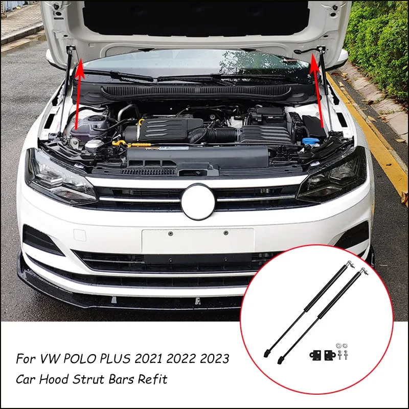 Haste Hidráulica de Suporte do Capô Dianteiro do Motor para VW Polo 6 MK6 AW BZ 2017-Presente - Image 4