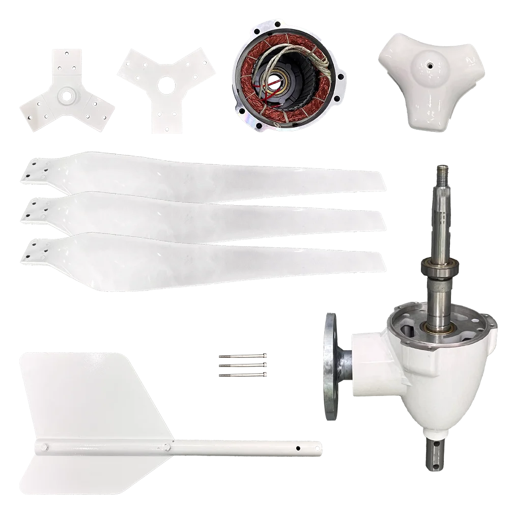 China Factory Wind Turbine Generator 10KW 20KW With Charge Controller 24V 48V 96V 3 Blades Wind Generator Yacht Farm for Home - Image 2