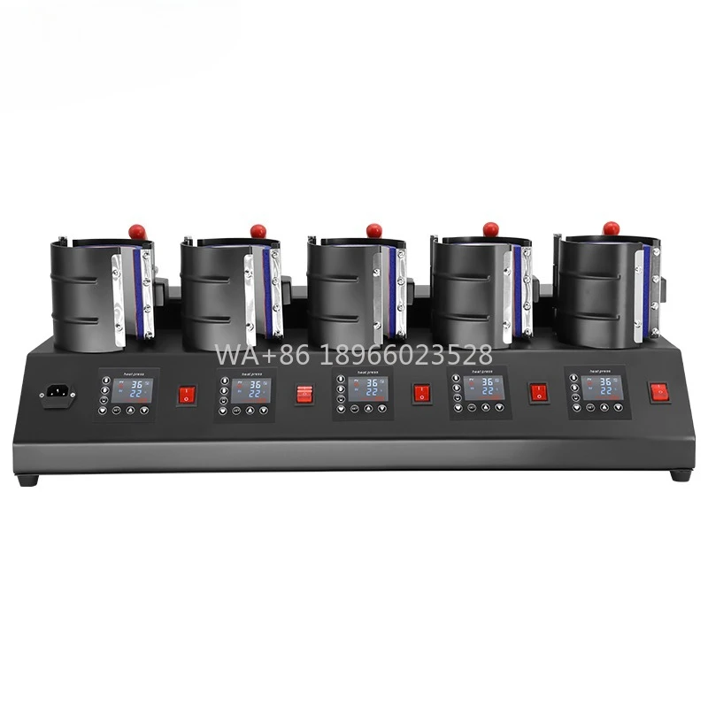 New 5 in 1 Mug Heat Press Machine 11oz 15 oz Ceramic Mugs Sublimation Printing Machine Heat Transfer Printing Machines