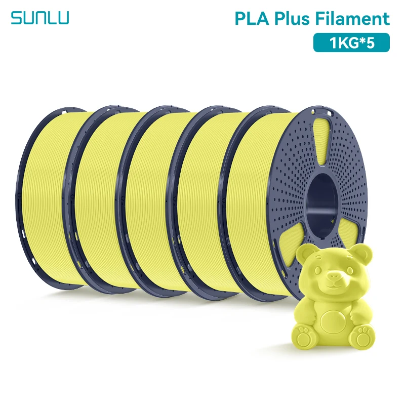 SUNLU 5 Roll TPU95A,PLA ,PLAplus,PLA plus2.0,PLA Matte, PLA Meta Filament 1.75mm Neatly Wound Filament Fit Most FDM Printer - Image 3