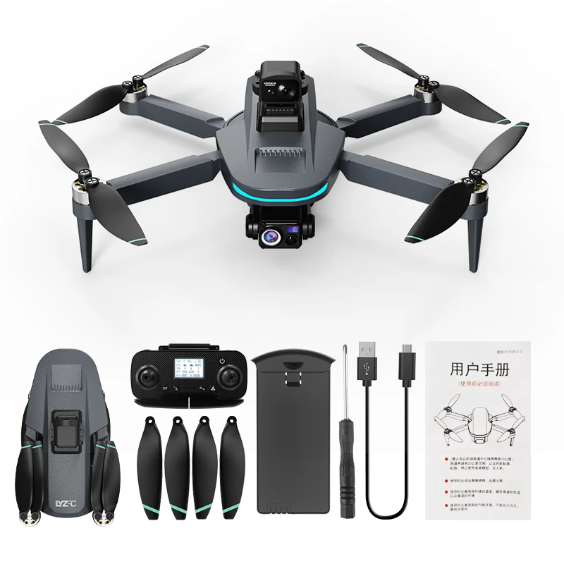 Nouveau drone GPS L200 Plus, professionnel 4K HD, double objectif, cardan 3 axes, 360° ° Quadricoptère RC sans balais avec évitement d'obstacles par laser - Image 6