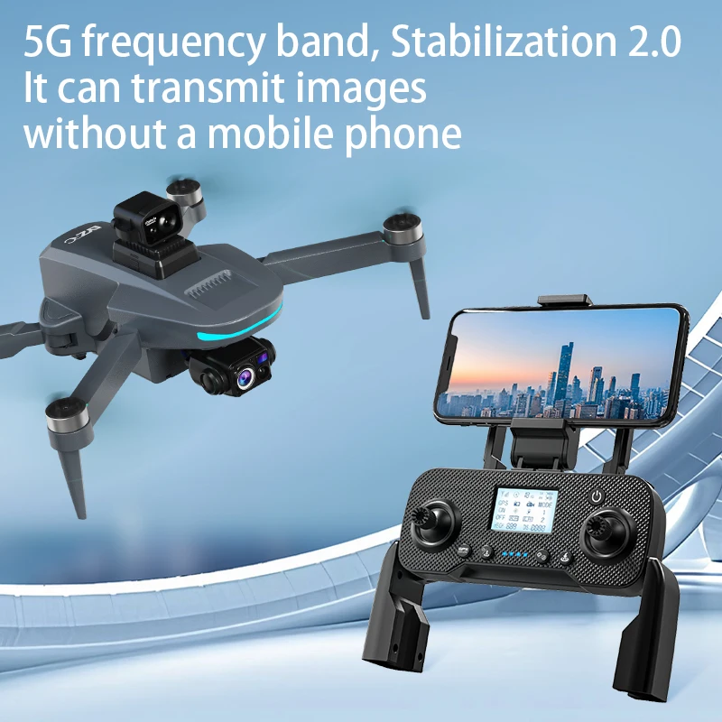 Nouveau drone GPS L200 Plus, professionnel 4K HD, double objectif, cardan 3 axes, 360° ° Quadricoptère RC sans balais avec évitement d'obstacles par laser - Image 3