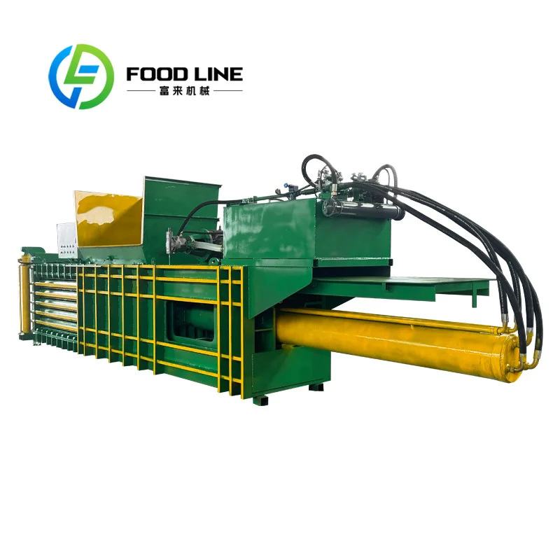 Horizontal Hydraulic Baler Space Saving Industrial Compacting Machine For Medium Recycling Station Waste Material Handling - Image 6