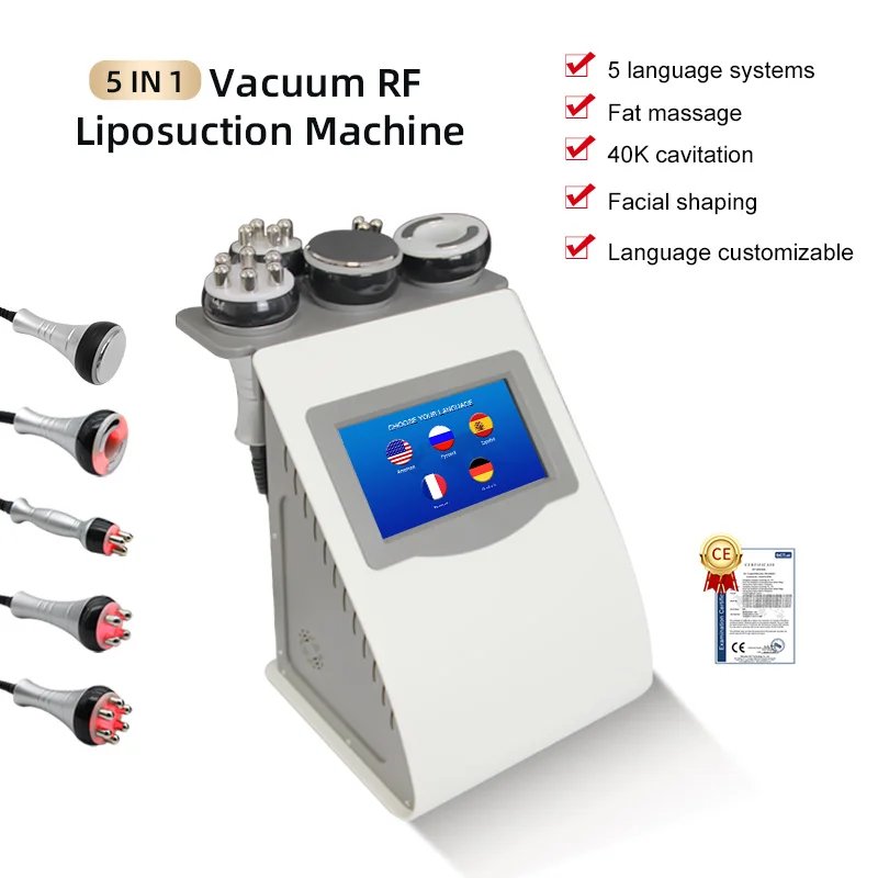 KIM8 5 in 1 Vacuum Liposuction Ultrasonic Cavitation Radio Frequency Slimming Machine Weight Loss Skin Tightening Anti-wrink - Image 2