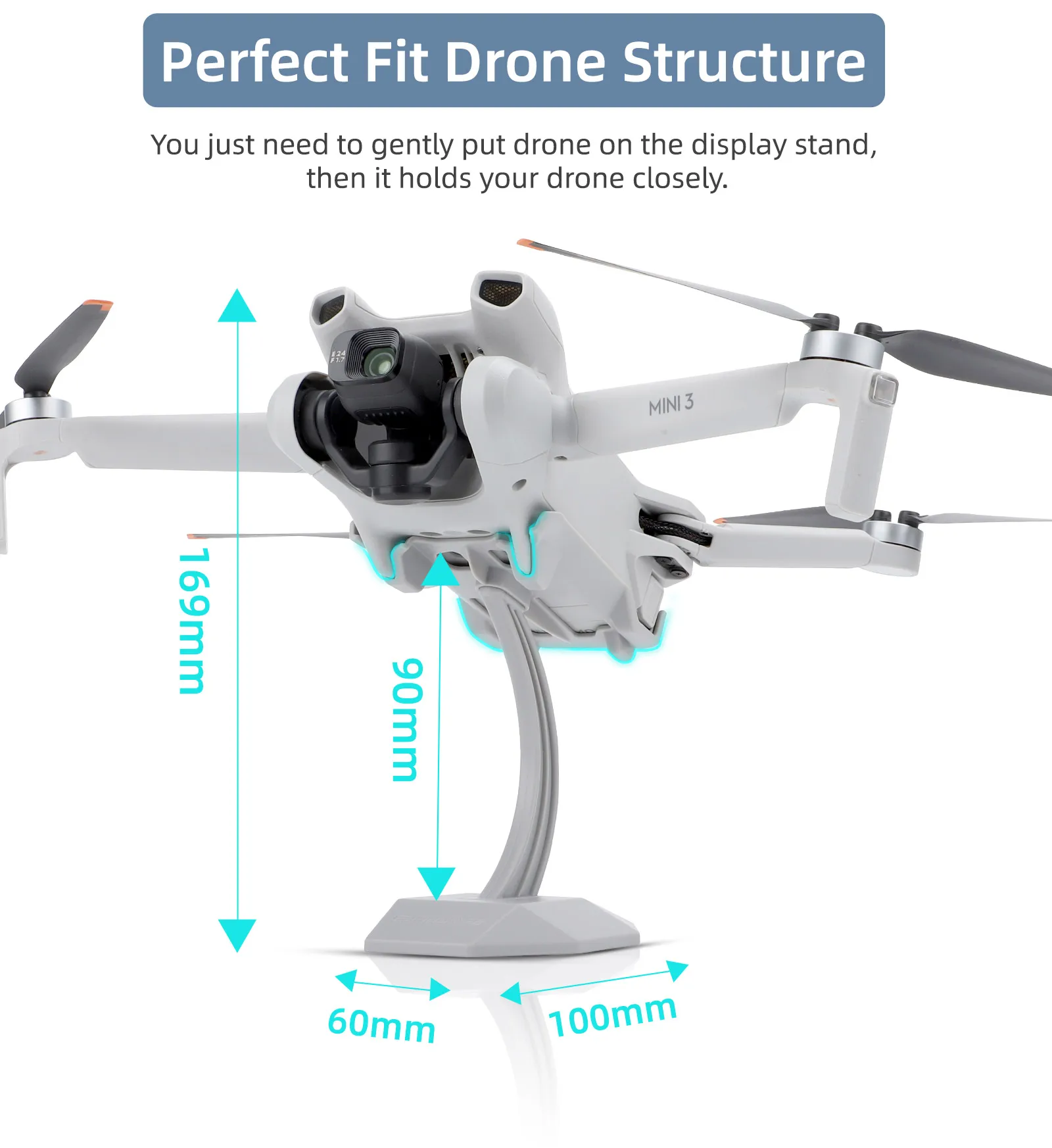 Desktop Display Stand Drone Mount Base Bracket for DJI Mini 3 Pro/Mini 3/Mini 2 SE/Mini 2/Mini SE/Mini Universal Accessories - Image 4
