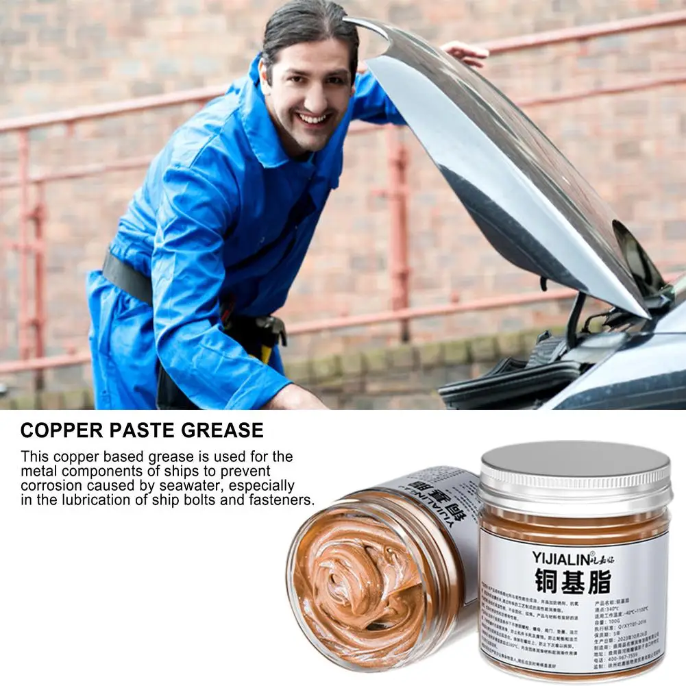 100ml Copper Anti Seize Copper Thread Grease High-temperature Resistant Thread Anti Bite Agent Automotive Repair Tool - Image 3