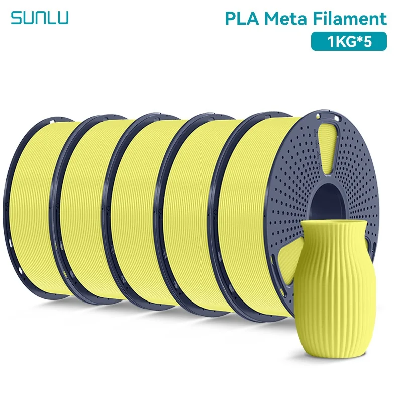 SUNLU 5 Roll TPU95A,PLA ,PLAplus,PLA plus2.0,PLA Matte, PLA Meta Filament 1.75mm Neatly Wound Filament Fit Most FDM Printer - Image 2
