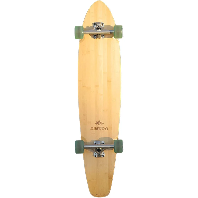 Flexible 42 Inch Bamboo and Hard Maple Decks Kick Tail Cruiser Longboard Skateboard - Image 2