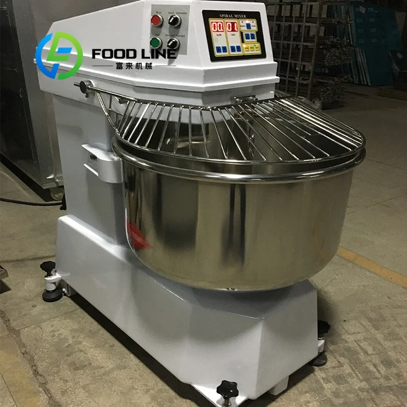 Commercial Industrial Noodle Bread Spiral Dough Mixer 25 50 100 kg 250l 25kg 50kg 100kg 150kg 200kg Flour Mix Machine for Bakery - Image 5