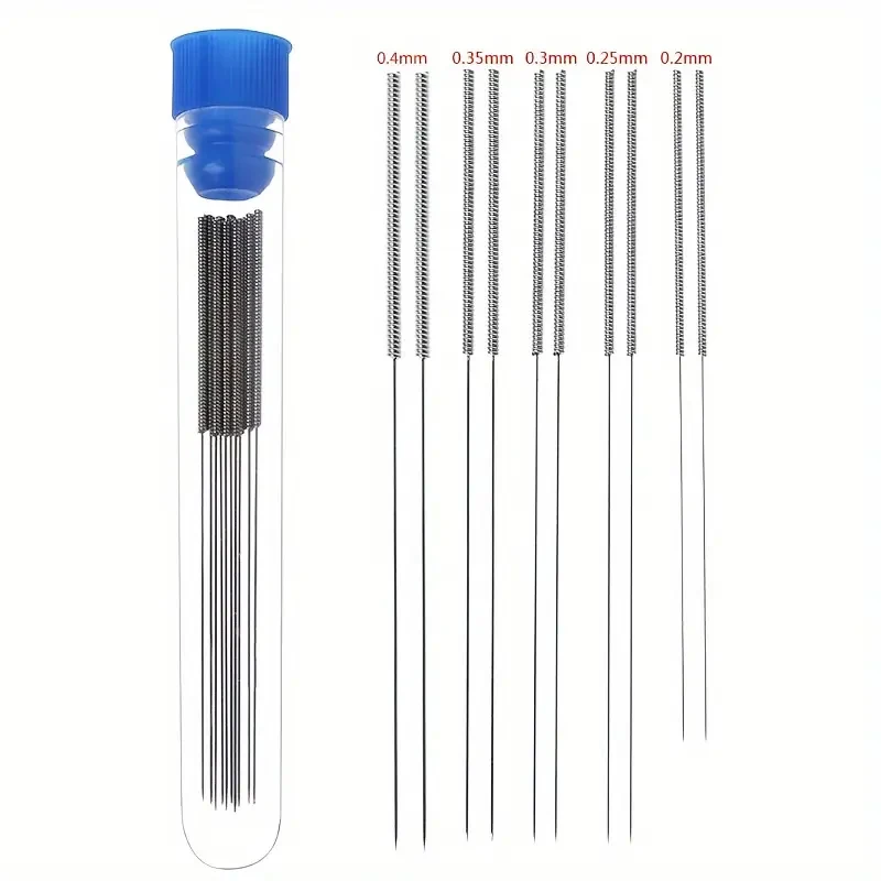 3D Printer Nozzle Cleaning Kit 0.2/0.25/0.3/0.35/0.4mm Stainless Steel Nozzle Cleaning Needles Cleaner For Car Wiper Gas Stoves - Image 5