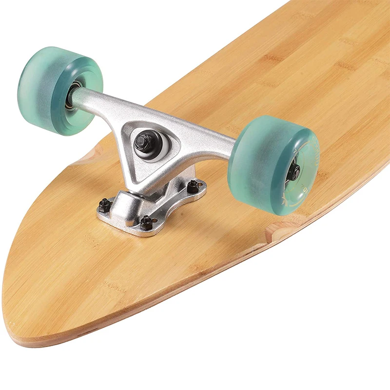 Flexible 42 Inch Bamboo and Hard Maple Decks Kick Tail Cruiser Longboard Skateboard - Image 3