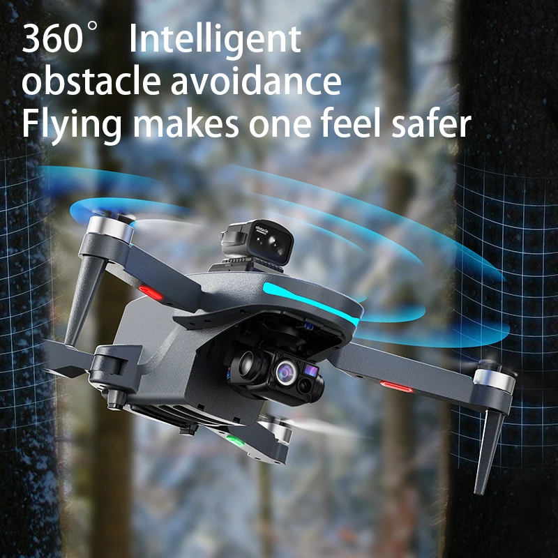Nouveau drone GPS L200 Plus, professionnel 4K HD, double objectif, cardan 3 axes, 360° ° Quadricoptère RC sans balais avec évitement d'obstacles par laser - Image 5