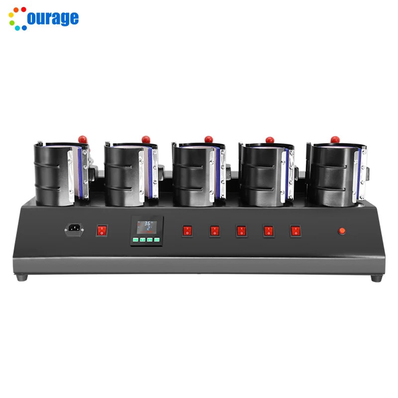 New 5 in 1 Mug Heat Press Machine 11oz 15 oz Ceramic Mugs Sublimation Printing Machine Heat Transfer Printing Machines - Image 2