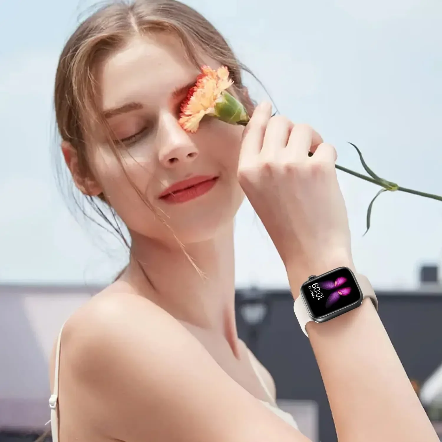 Sport Bands for Apple Watch Strap Ultra SE Series 10 4 3 46mm/38mm/40mm/45mm 49mm 41mm/42mm/44mm Silicone iWatch Band 9 8 7 6 5 - Image 5