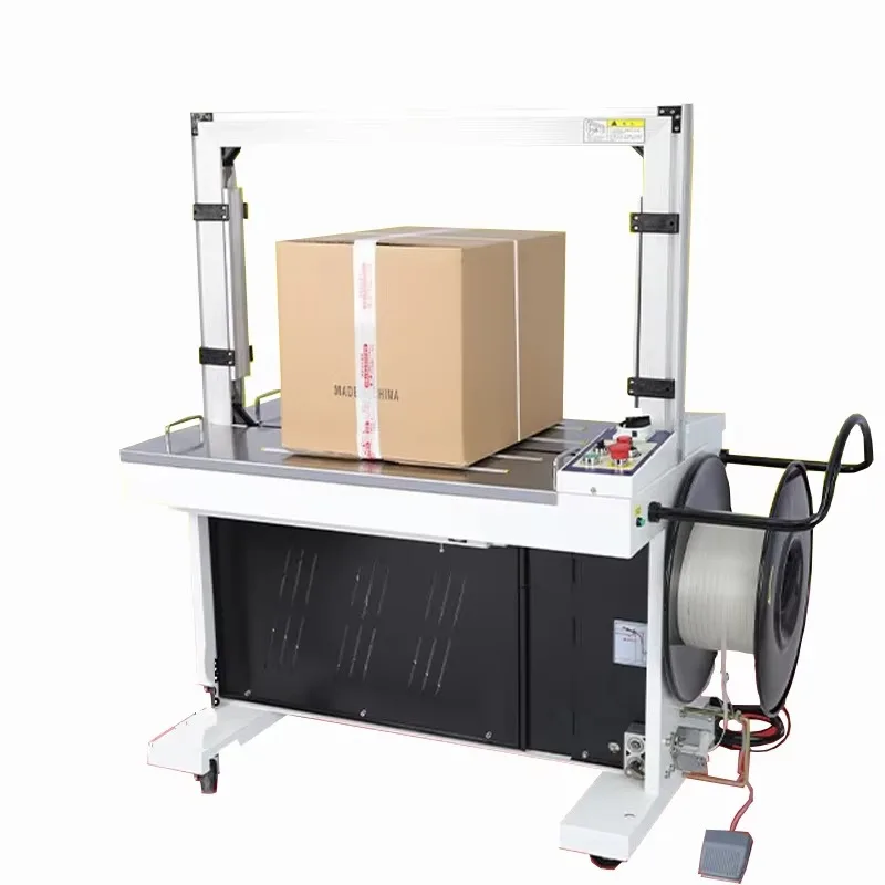 Automatic Carton Box Strapping Machine With Live Roller Table Factory Packaging Equipment High Efficiency Industrial Packaging - Image 2