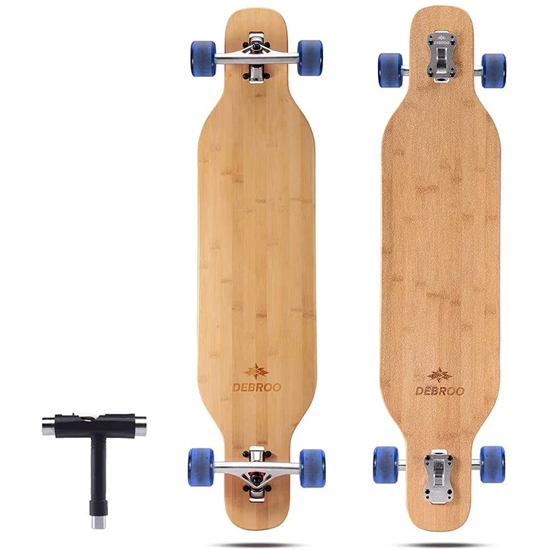 Complete Cruiser Longboard Skateboard Wear Deck Bamboo Canadian Maple for Freestyle