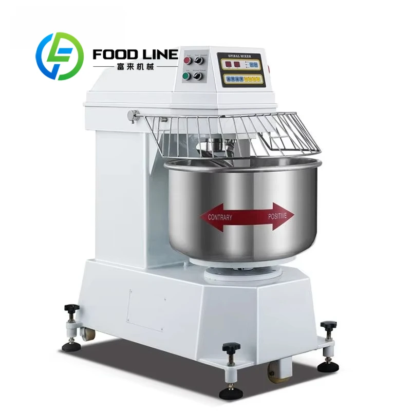 Commercial Industrial Noodle Bread Spiral Dough Mixer 25 50 100 kg 250l 25kg 50kg 100kg 150kg 200kg Flour Mix Machine for Bakery - Image 2